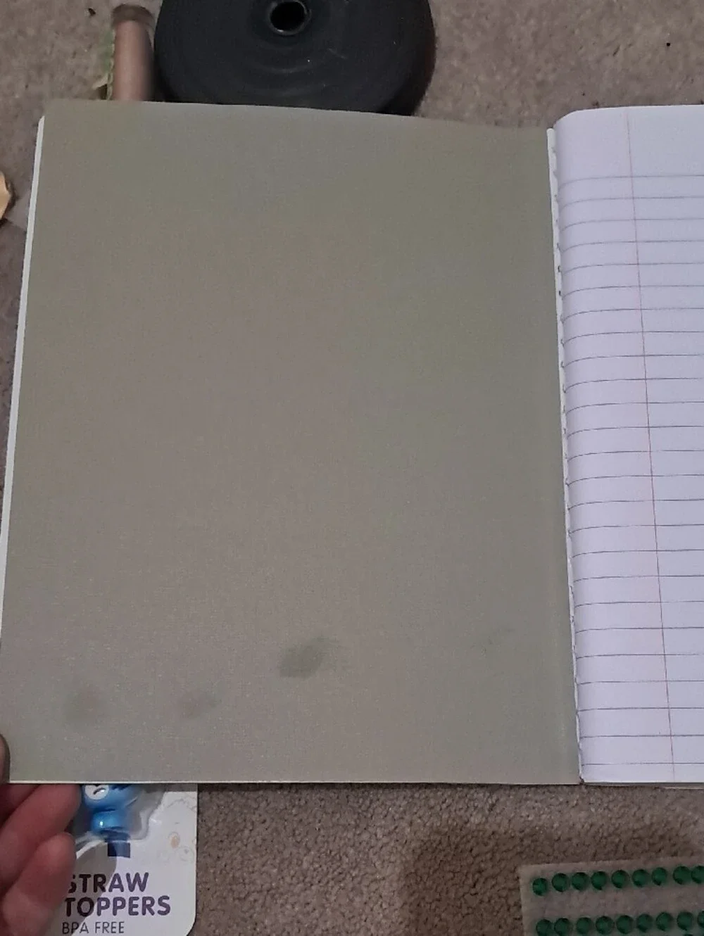 Handmade Astronaut DJ Graphic Notebook - Peach Cover